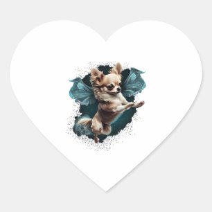Chihuahua Ballerina Ballet Dance Dancing Heart Sticker