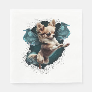 Chihuahua Ballerina Ballet Dance Dancing Napkin