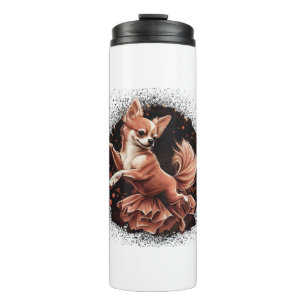 Chihuahua Ballerina Ballet Dance Dancing Thermal Tumbler