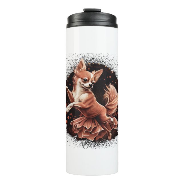 Chihuahua  Ballerina  Ballet  Dance  Dancing       Thermal Tumbler (Front)