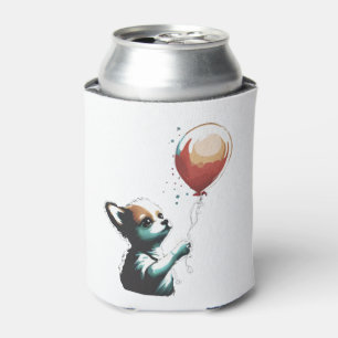 Chihuahua Balloon Cute Dog Chiwawa Funny Can Cooler