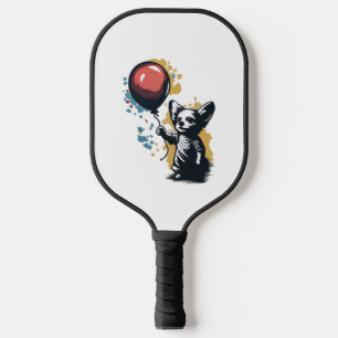 Chihuahua Balloon Cute Dog Chiwawa Funny Pickleball Paddle