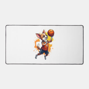 Chihuahua  Basketball  Player  Sport  Dunk  Copy Desk Mat