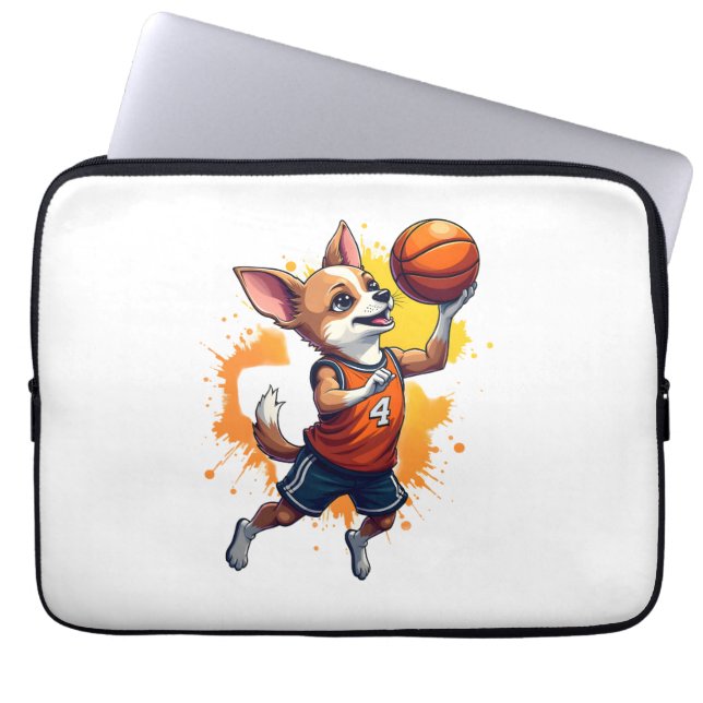 Chihuahua  Basketball  Player  Sport  Dunk  Copy Laptop Sleeve (Front)