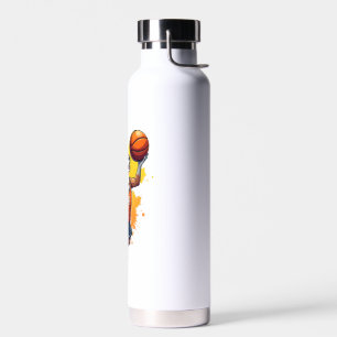 Chihuahua Basketball Player Sport Dunk Copy Water Bottle