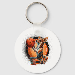 Chihuahua  Basketball  Player  Sport  Dunk   Key Ring