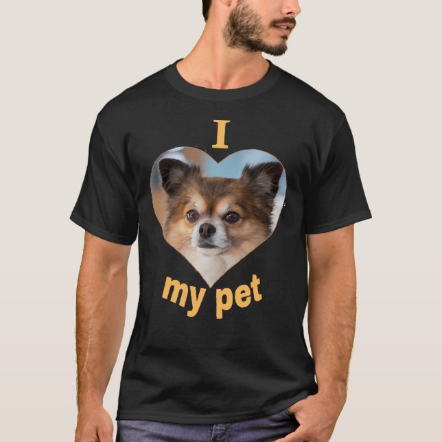 Chihuahua  Beautiful Dog Prints  I Love Dogs T-Shirt (Front)