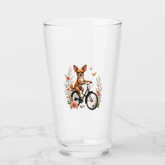 Chihuahua  Bike  Bicycle  Dog  Cycling  Glass (Front)