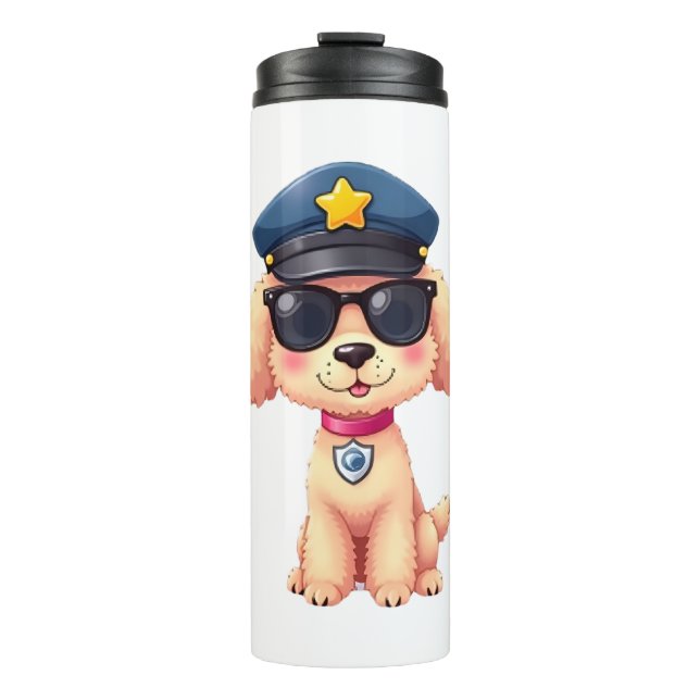 Chihuahua Bike Bicycle Dog Cycling  Thermal Tumbler (Front)