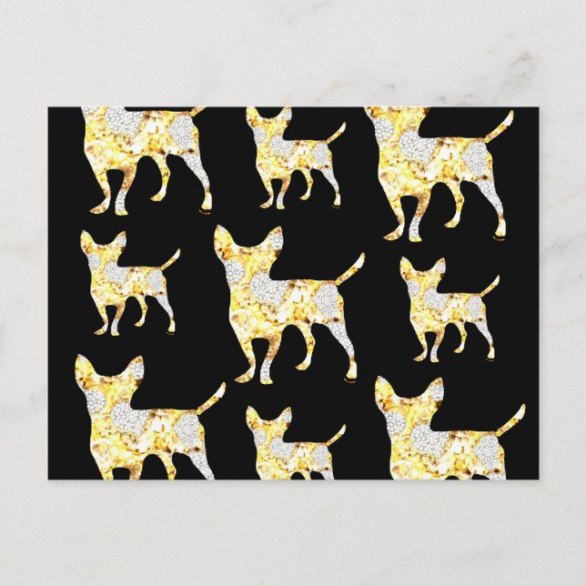 CHIHUAHUA BLING! POSTCARD (Front)