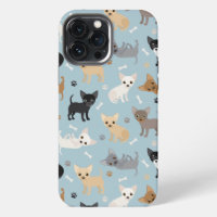 Chihuahua Bones and Paws Blue