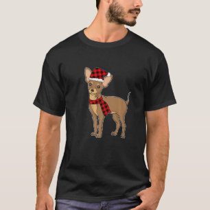 Chihuahua Buffalo Plaid Chihuahua Dog Christmas T-Shirt