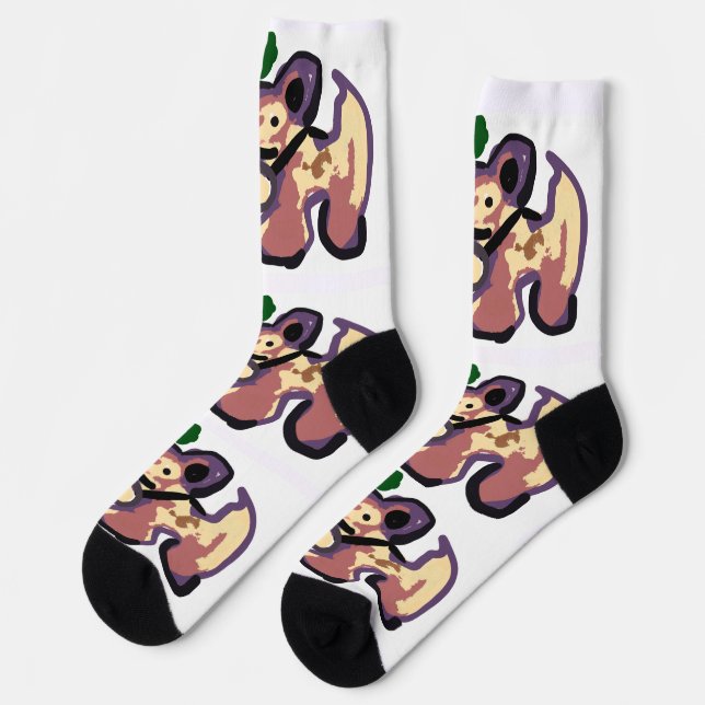 Chihuahua cactus  socks (Left)