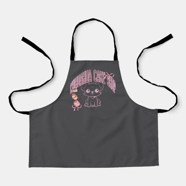 Chihuahua cake shop, sweets lover, sweets maker, a apron (Front)