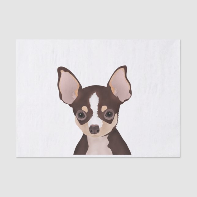 Chihuahua cartoon tissue paper (Front)