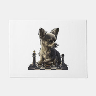 Chihuahua Chess Chess Player Board Queen Doormat