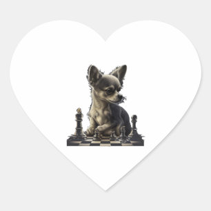 Chihuahua  Chess  Chess Player  Board  Queen  Heart Sticker