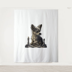 Chihuahua Chess Chess Player Board Queen Tapestry