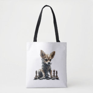Chihuahua Chess Chess Player Board Queen Tote Bag