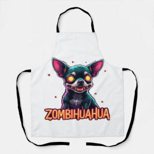 Chihuahua Chi Chichi Chiwawa Zombie Dog Halloween Apron
