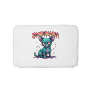 Chihuahua Chi Chichi Chiwawa Zombie Dog Halloween Bath Mat