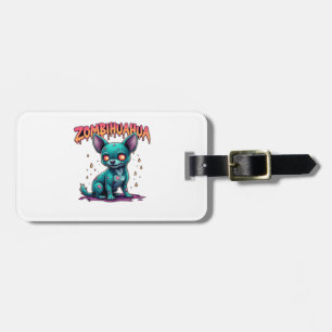 Chihuahua Chi Chichi Chiwawa Zombie Dog Halloween  Luggage Tag