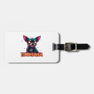 Chihuahua Chi Chichi Chiwawa Zombie Dog Halloween  Luggage Tag