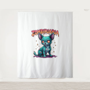 Chihuahua Chi Chichi Chiwawa Zombie Dog Halloween  Tapestry