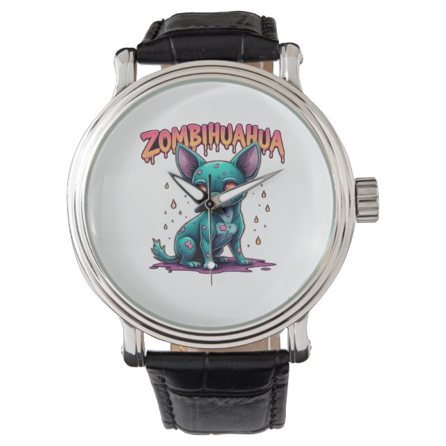 Chihuahua Chi Chichi Chiwawa Zombie Dog Halloween  Watch (Front)