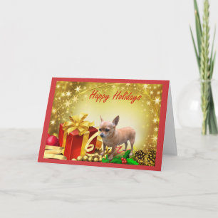 Chihuahua Christmas Card Holiday Gifts