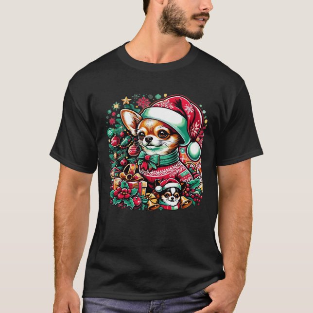 Chihuahua Christmas Cheer! Classic T-Shirt (Front)