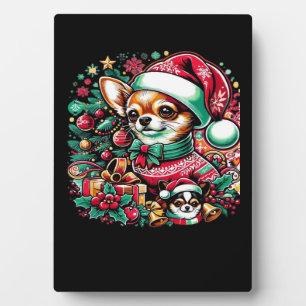 Chihuahua Christmas Cheer! Classic T-Shirt Plaque