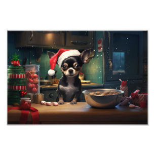 Chihuahua Christmas Cookies Holiday Photo Print