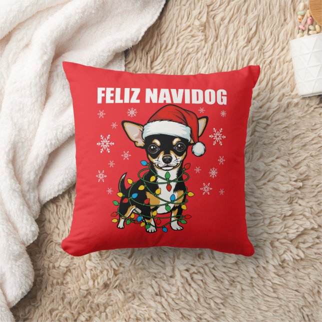 Chihuahua Christmas Cushion (Blanket)