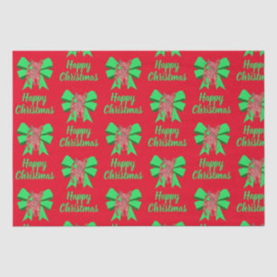 Chihuahua Christmas Dog & Bow Red Tissue Paper