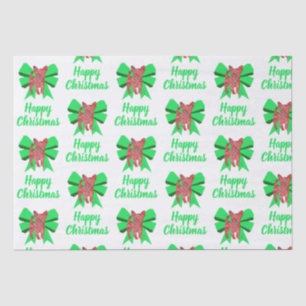 Chihuahua Christmas Dog & Bow White Tissue Paper