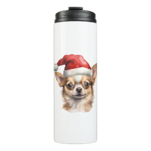 Chihuahua Christmas Dog  Thermal Tumbler