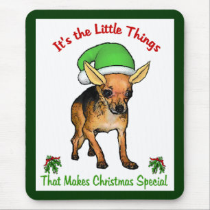 Chihuahua Christmas Gifts Mouse Mat