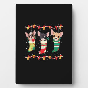 Chihuahua Christmas Lights Funny Xmas Dog Lover Es Plaque