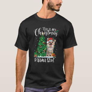 Chihuahua Christmas Lights Pajama Dog Xmas T-Shirt
