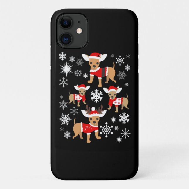 Chihuahua Christmas Lover Case-Mate iPhone Case (Back)