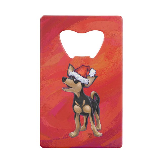 Chihuahua Christmas On Red (Front)