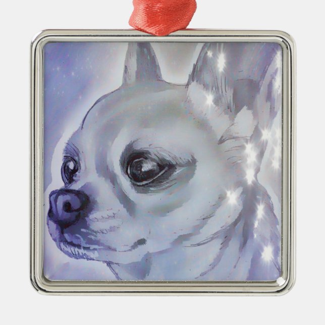Chihuahua Christmas Ornament (Front)