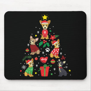 Chihuahua Christmas Ornament Tree Mouse Mat