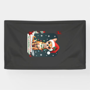 Chihuahua Christmas Santa Ugly Sweater Dog Lover X Banner