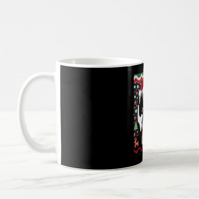 Chihuahua Christmas Santa Ugly Sweater Dog Lover X Coffee Mug (Left)