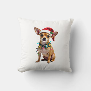 Chihuahua Christmas Santa Ugly Sweater Dog Lover X Cushion