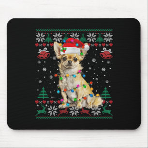 Chihuahua Christmas Santa Ugly Sweater Dog Lover X Mouse Mat