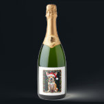 Chihuahua Christmas Santa Ugly Sweater Dog Lover X Sparkling Wine Label<br><div class="desc">Chihuahua Christmas Santa Ugly Sweater Dog Lover Xmas 2</div>