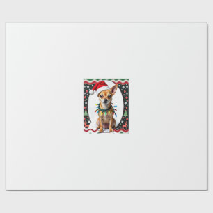 Chihuahua Christmas Santa Ugly Sweater Dog Lover X Wrapping Paper
